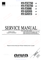 Aiwa HV-FX990 Service Manual