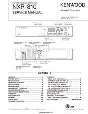 Kenwood NXR-810 Service Manual