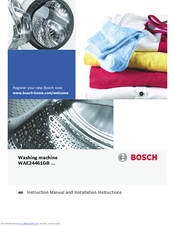 Bosch WAE24461GB Instruction Manual And Installation Instructions