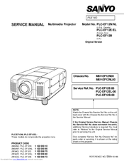 Sanyo PLC-EF12EL Service Manual