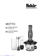 Fakir MOTTO Instruction Manual
