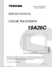Toshiba 19A26C Service Manual