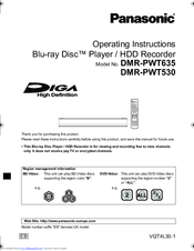 Panasonic Diga DMR-PWT530 Manuals | ManualsLib