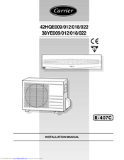 Carrier 42HQE012 Installation Manual