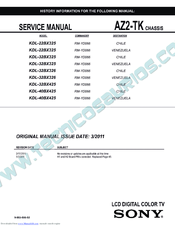 Sony KDL-32BX326 Service Manual