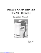 Team Nisca Nisca PR5360LE Operation Manual