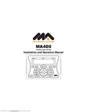 Marine Audio MA400 Installation And Operation Manual