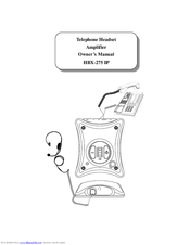 HeadsetsBank HBX-275 IP Owner's Manual