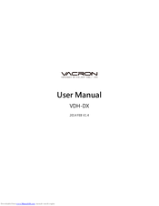 Vacron VDH-DX User Manual