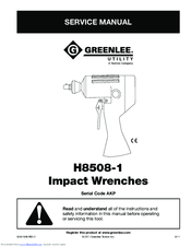 Greenlee H8508-1 Service Manual
