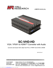 HR SC-VHD-HD User Manual