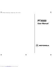Motorola PTX600 User Manual