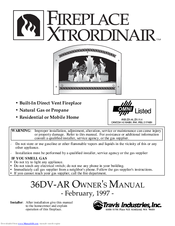 Fireplacextrordinair 36DV-AR Owner's Manual