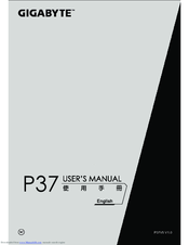 Gigabyte p37 User Manual