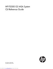 Hp P2000 G3 Cli Reference Manual