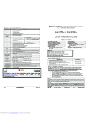 Autostart AS-1252V Quick Installation Manual