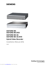 Siemens SISTORE MX 3G DVD Installation Manual