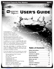 Maytag PAV4960AWW User Manual