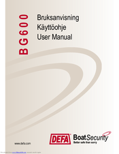DEFA BG600 User Manual