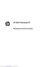 HP ENVY Maintenance And Service Manual
