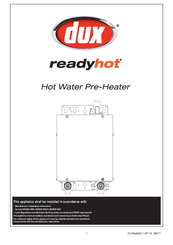Dux ReadyHot series Installation Manual