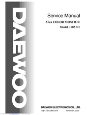 Daewoo 103F Service Manual