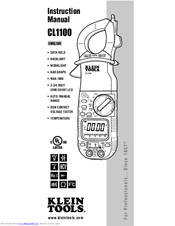 Klein tools CL1100 Manuals | ManualsLib