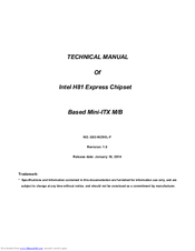 JETWAY MBD-J-JNC9VL-H81 Technical Manual