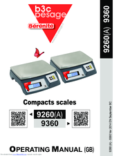 B3C Serenite 9260(A) Operating Manual