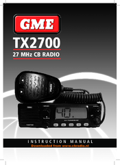 GME TX2700 Instruction Manual