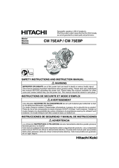 Hitachi CM 75EAP Instruction Manual