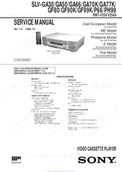 Sony SLV-P66 Service Manual