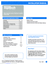 Toptech TT-S-755 Installation Manual