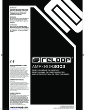 Reloop AMPEROR3003 Operation Manual
