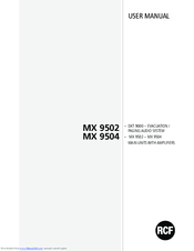 RCF MX 9504 User Manual