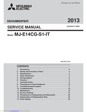 Mitsubishi Electric MJ-E14CG-S1-IT Service Manual