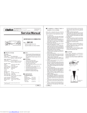 Clarion DB125 Service Manual