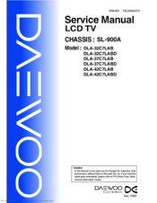 Daewoo DLA-37C7LAB Service Manual