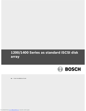 Bosch 1400 Series Quick Installation Manual