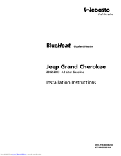 Webasto BlueHeat Installation Instructions Manual