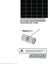 Swisher E4-U3005 PowerBroom Operator's Manual