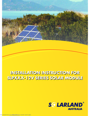 Solarland SLP120-12V Installation And Instruction Manual