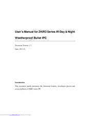 zkivision ZKIR3 Series User Manual