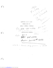Quantum QM-168 Instruction Manual