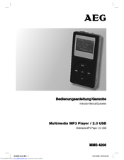 AEG MMS 4208 Instruction Manual & Guarantee