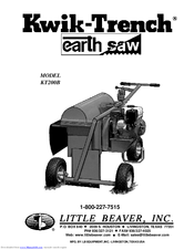 LITTLE BEAVER Kwik-Trench KT200B User Manual