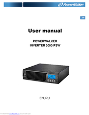PowerWalker 3000 PSW User Manual