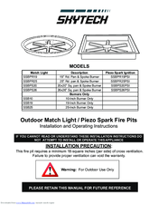 Skytech SSBPS26 Installation And Operating Instructions Manual