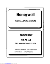 BENDIXKing KLN 94 Installation Manual