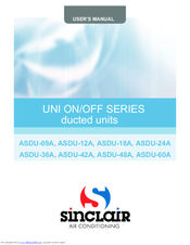 Sinclair ASDU-24A User Manual